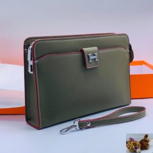 Olive Green Zip Clutch product photo