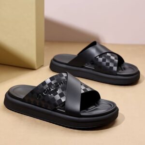 Black Cross-Strap Sandals product photo