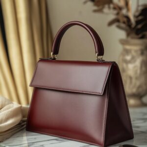 Burgundy Structured Handbag product photo